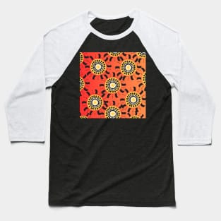 Awesome Aboriginal Dot Art Baseball T-Shirt